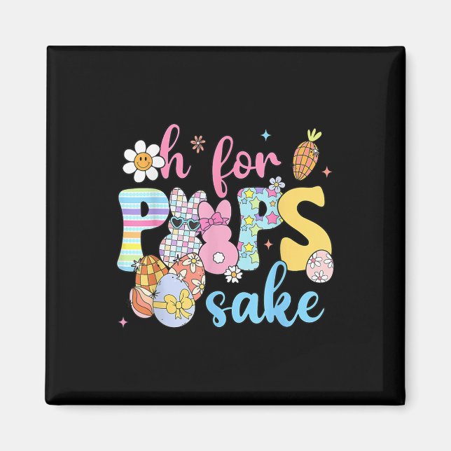 Sake Funny Easter Bunny Print Gles Happy Easter Wo Magnet (Front)