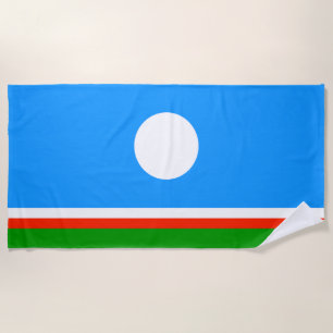 Sakha Flag Beach Towel
