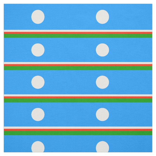 Sakha Flag Fabric (Swatch)