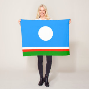 Sakha Flag Fleece Blanket