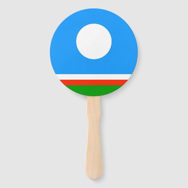 Sakha Flag Hand Fan (Front)