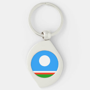 Sakha Flag Key Ring