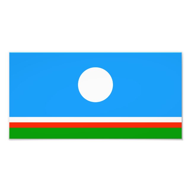 Sakha Flag Photo Print (Front)