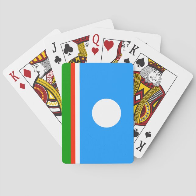 Sakha Flag Playing Cards (Back)
