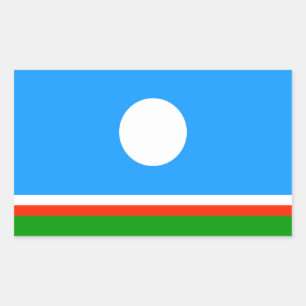 Sakha Flag Rectangular Sticker