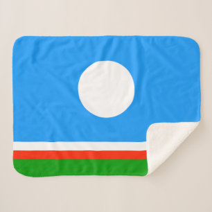 Sakha Flag Sherpa Blanket