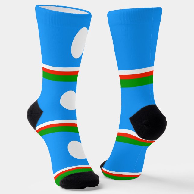 Sakha Flag Socks (Angled)