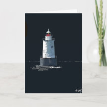 Sakonnet Light at Night