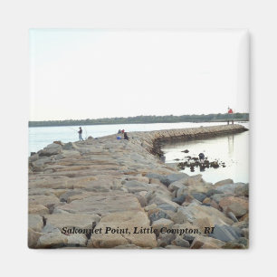 Sakonnet Point breakwater, Little Compton, RI Magnet