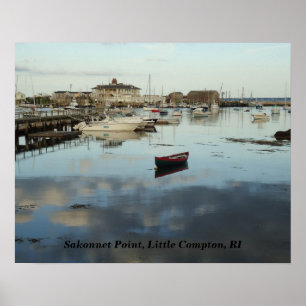 Sakonnet Point, Harbour, Little Compton, RI Poster