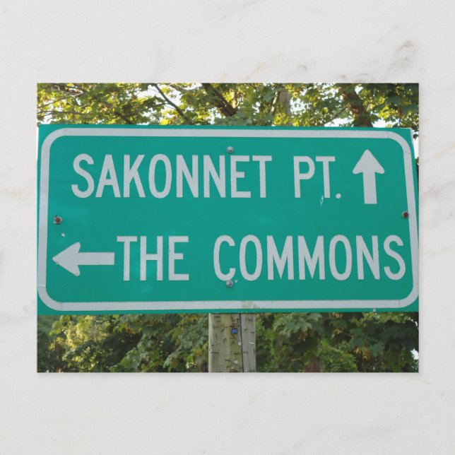 Sakonnet Point, The Commons, Little Compton, RI Postcard (Front)