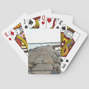 Sakonnet Pt breakwater, Little Compton, RI Playing Cards