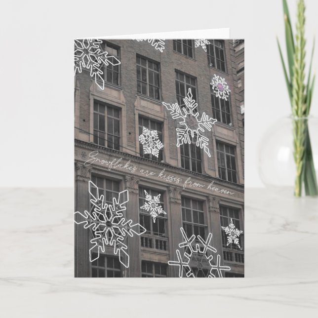 SAKS FIFTH SNOWFLAKES Greeting Card (Front)