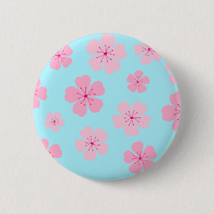 Sakura 6 Cm Round Badge