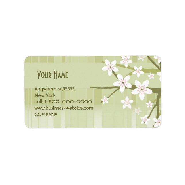 Sakura Address Label (Front)