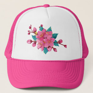 Sakura bloom trucker hat
