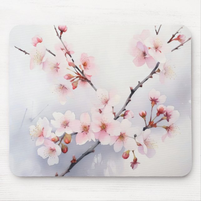 Sakura Blooming Branch Mouse Pad (Front)