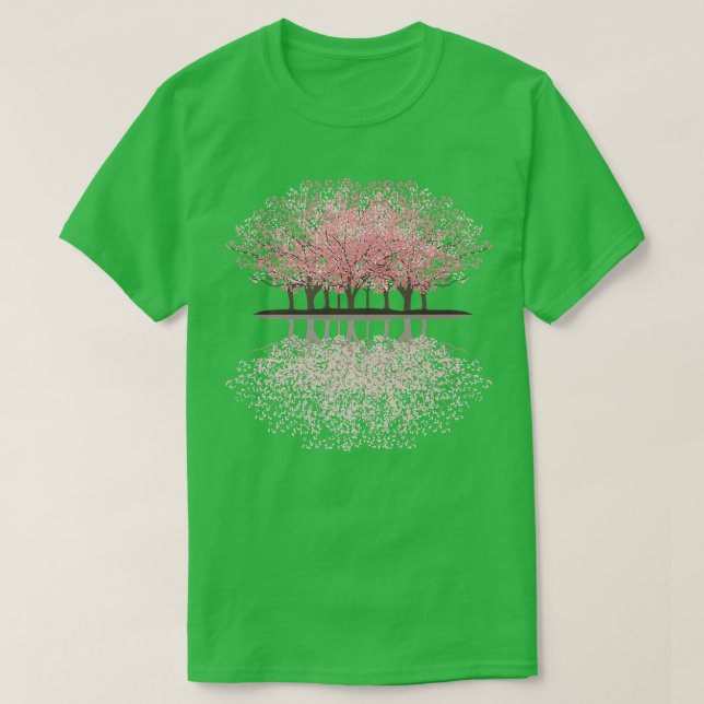 Sakura Blossoms Flower Forest  T-Shirt (Design Front)