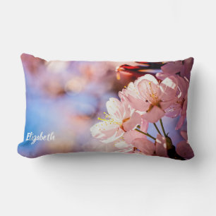 Sakura Blossoms On A Sunny Day Lumbar Cushion