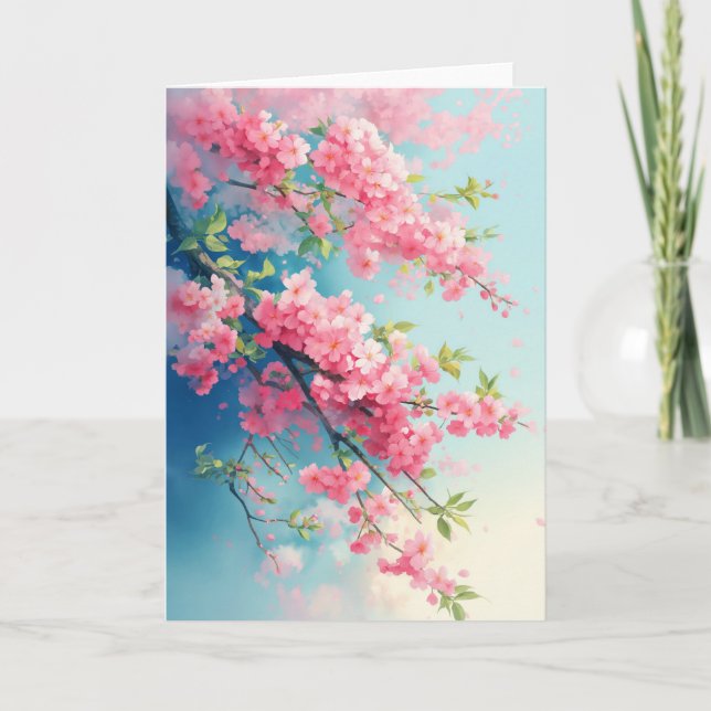 Sakura Blush of Spring Card (Front)