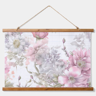Sakura Blush Serenade Botanical Hanging Tapestry