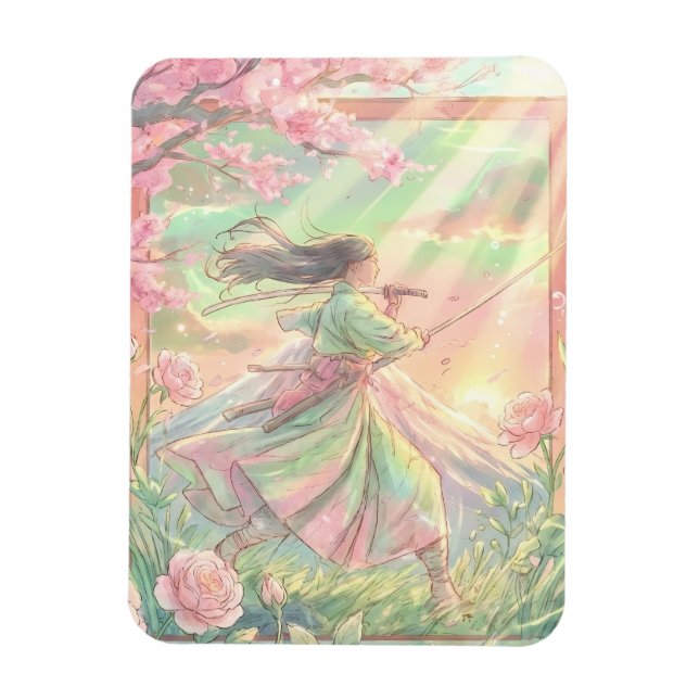 Sakura Card Magnet (Vertical)