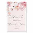 Sakura cherry blossom bridal shower welcome