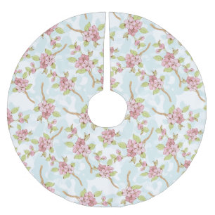 Sakura/Cherry Blossom Brushed Polyester Tree Skirt