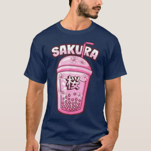 Sakura Cherry Blossom Bubble Tea for Japanese Cult T-Shirt
