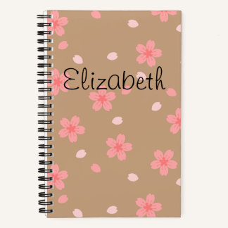 Sakura Cherry Blossom Floral Pattern Notebook