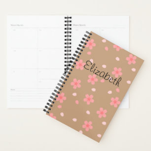 Sakura Cherry Blossom Floral Pattern Planner