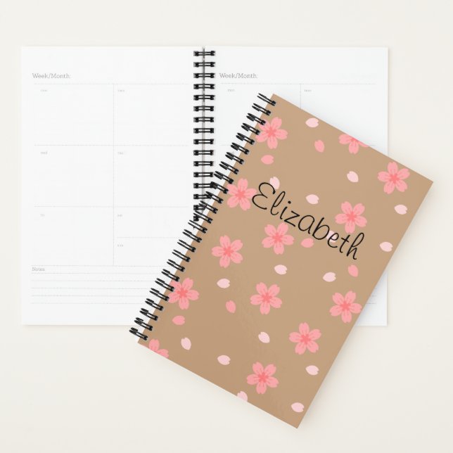 Sakura Cherry Blossom Floral Pattern Planner (Display)