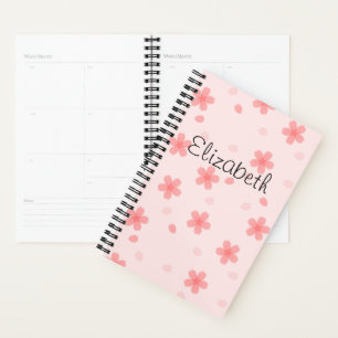 Sakura Cherry Blossom Floral Pattern Planner