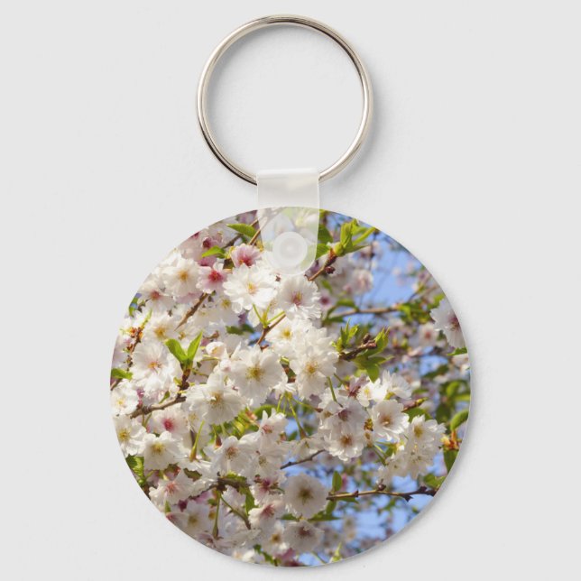 Sakura Cherry Blossom Japan Kyoto Key Ring (Front)