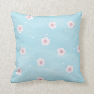 Sakura Cherry Blossom Japanese Spring Floral Cushion
