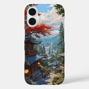 Sakura cherry blossom peaceful japanese garden iPhone 16 case