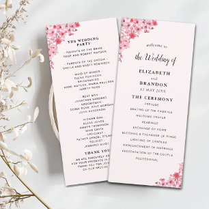 Sakura – Cherry Blossom Sakura Wedding Programme