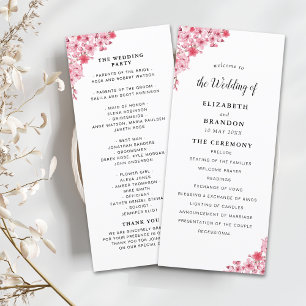 Sakura – Cherry Blossom Sakura Wedding Programme