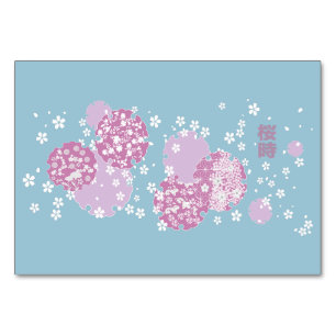 Sakura, Cherry Blossom Table Number