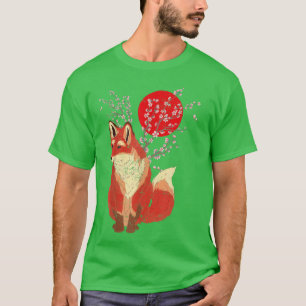 Sakura Cherry Blossom Wildlife Forest Animal Lover T-Shirt