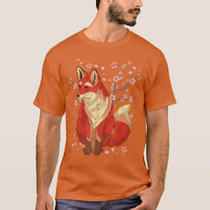 Sakura Cherry Blossom Wildlife Forest Animal Lover T-Shirt