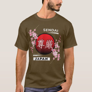 SAKURA CHERRY BLOSSOMS IN CITIES OF JAPAN, SENDAI  T-Shirt