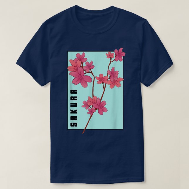 Sakura Cherry Blossoms  Japanese Spring  T-Shirt (Design Front)