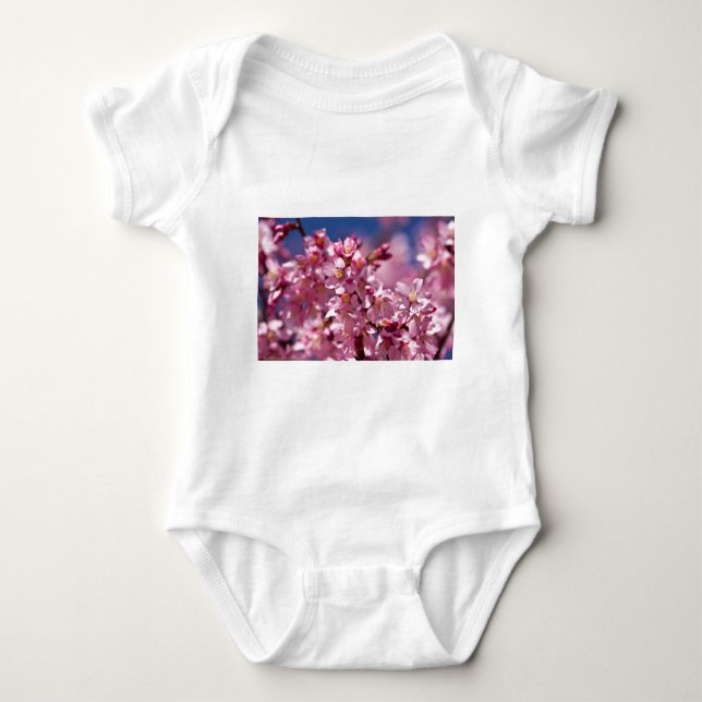 Sakura Cherry Blossoms Kissed by Sunlight Baby Bodysuit (Front)