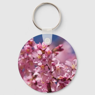 Sakura Cherry Blossoms Kissed by Sunlight Key Ring