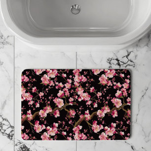 Sakura Chery Blosom Pattern  Bath Mat