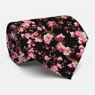 Sakura Chery Blosom Pattern  Tie