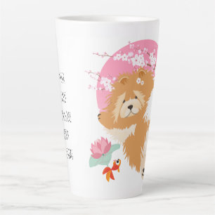SAKURA - Chow - Latte Mug with text customize