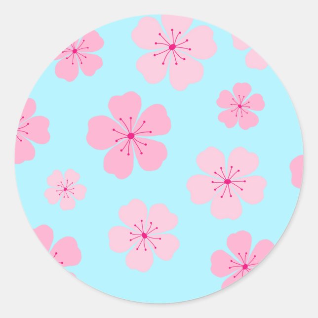 Sakura Classic Round Sticker (Front)