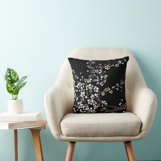 Sakura Dot Art Designer Pillow